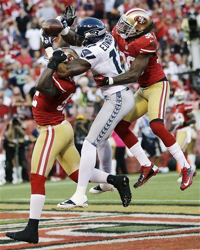 Broken touchdown pass attempt