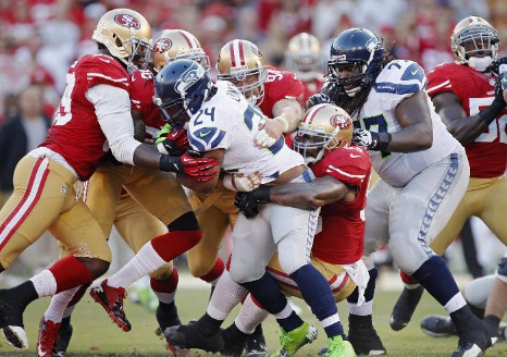 Marshawn Lynch in the trap